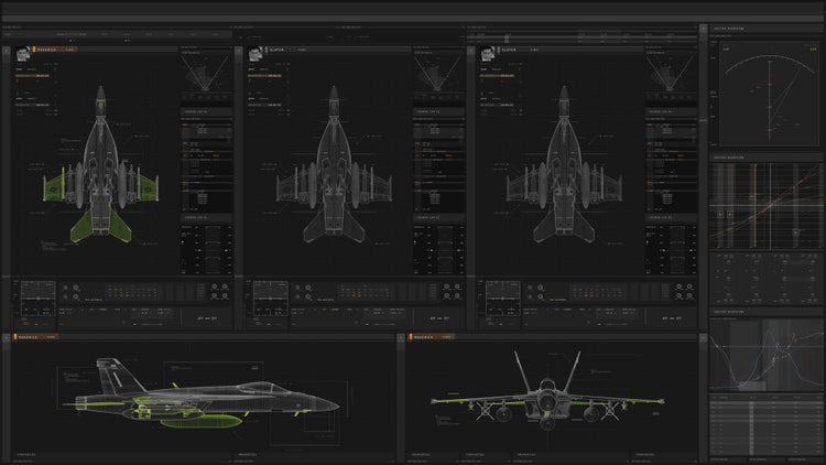 Hansen’s “Who’s in the air” F-18 schematics.