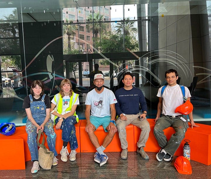 Leo Bersamini and his team.