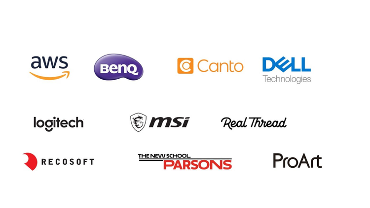 Image of Adobe MAX sponsor logos.