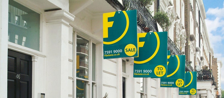 Image of Banners for Foxtons, London’s largest estate agency.