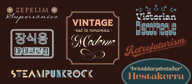 New fonts included in your Adobe Creative Cloud subscription.