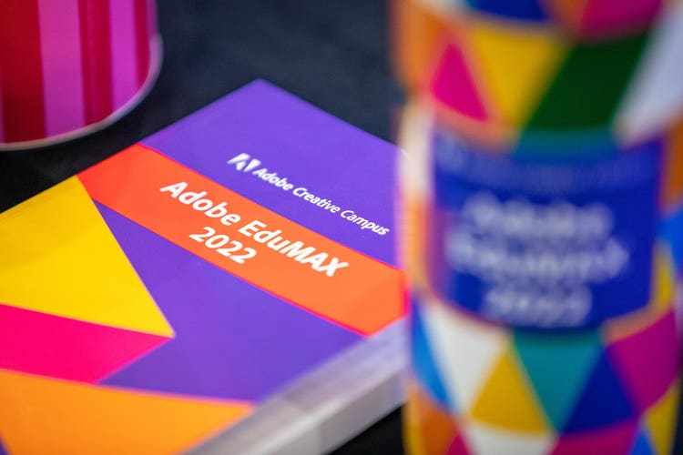 Adobe Creative Campus EduMAX booklet graphic.