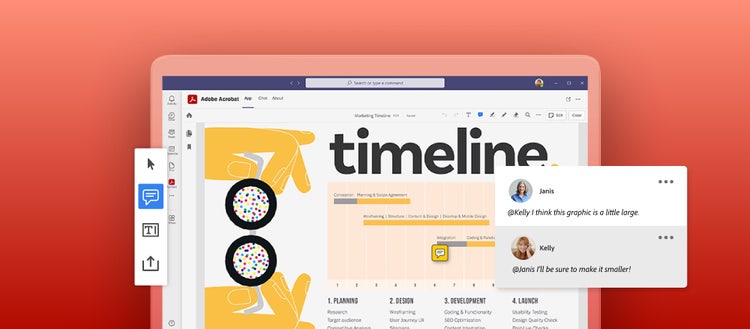 PDF's in Teams with Adobe Acrobat.