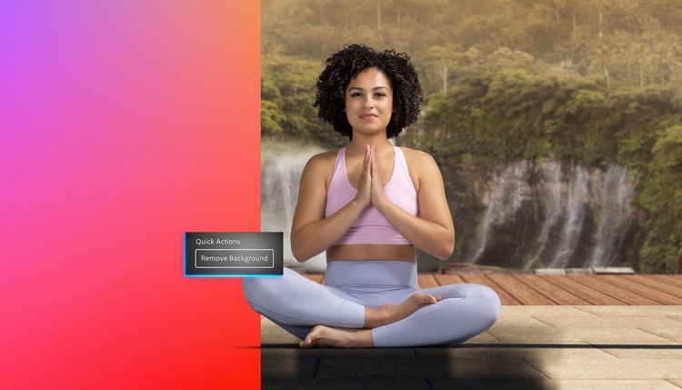 Woman in sitting yoga pose
