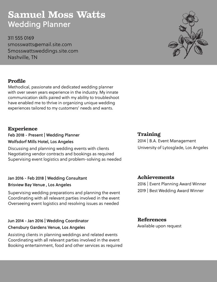 Adobe Express resume template