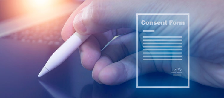 Consent Form for electronic signatures.
