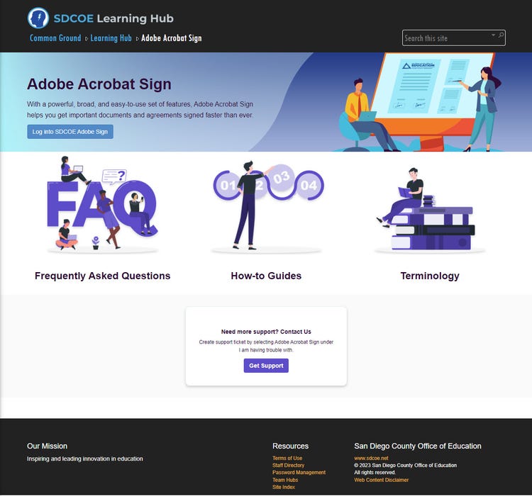 SDCOE Learning Hub.