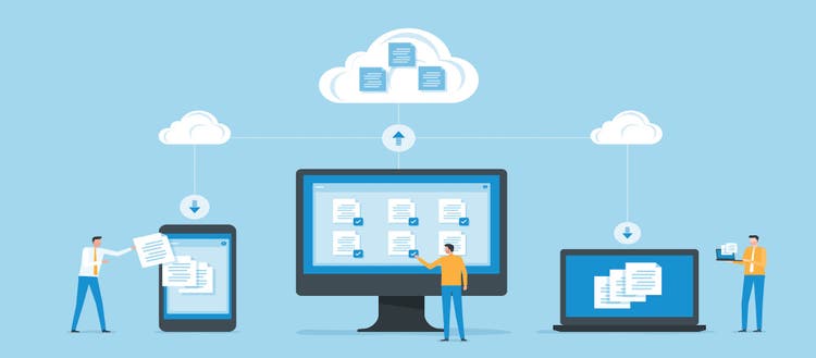 Illustration of document collaboration.
