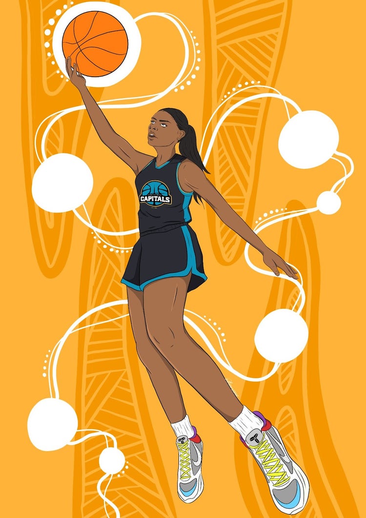 Desirai Saunders artwork of Shaneice Swain