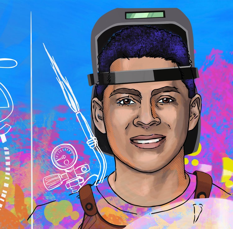 Mural created by artist Rosalia Torres-Weiner.