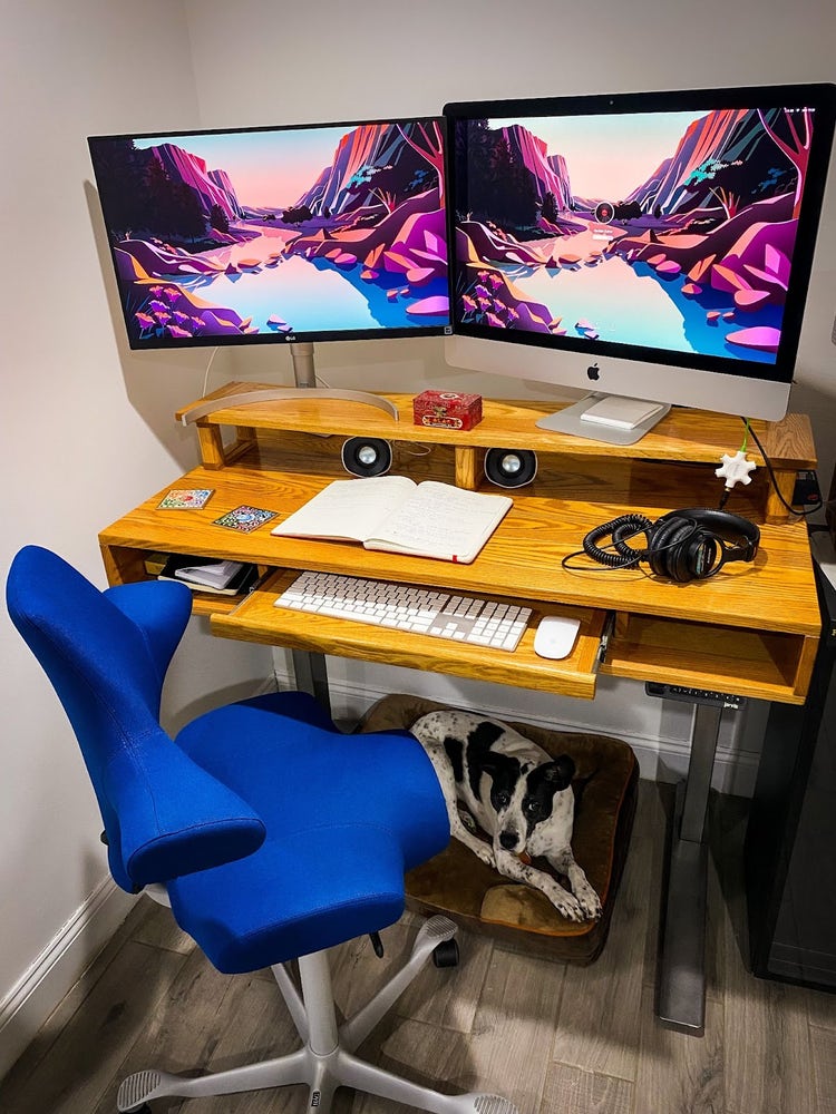 Workspace of Editor Daniela Quiroz.