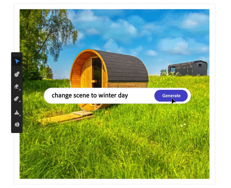 Image of Summer generated using Adobe Firefly.