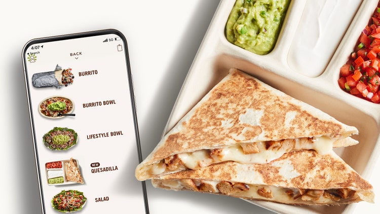 Image of Chipotle quesadilla.