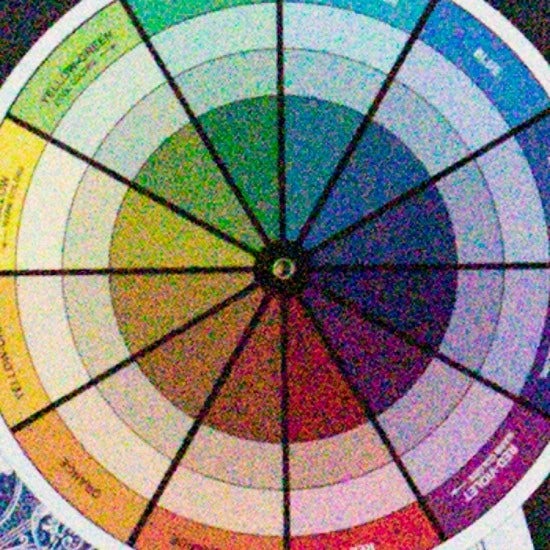 Closeup image of a colorful object.