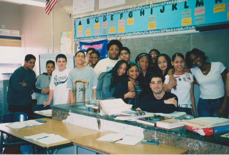 Image of Jesse Lubinsky in his classroom.