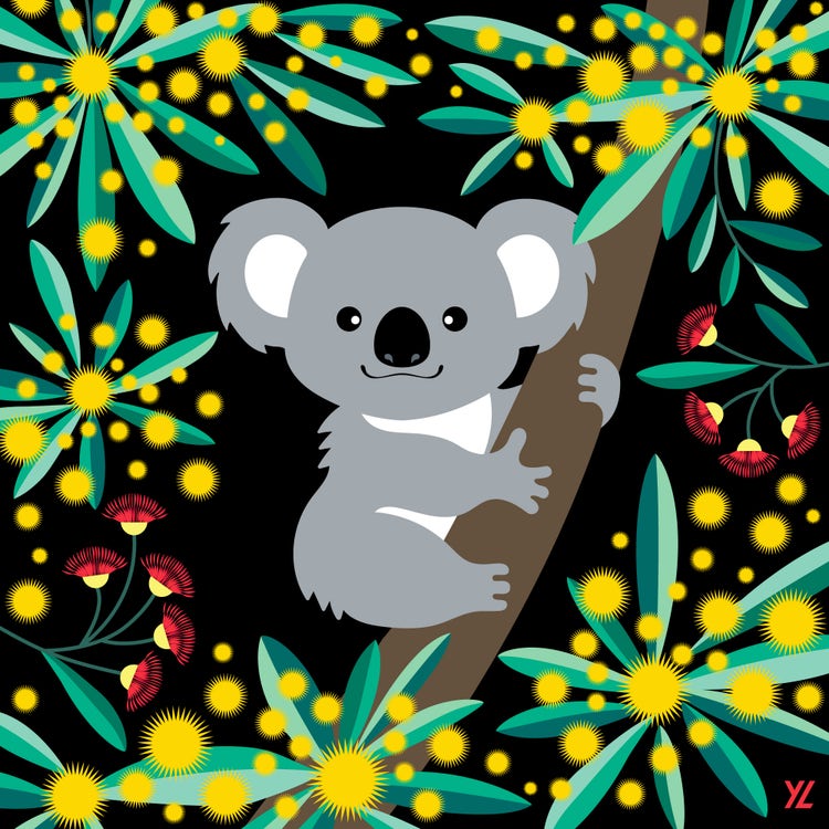 Final koala art, image courtesy: Yiying Lu.