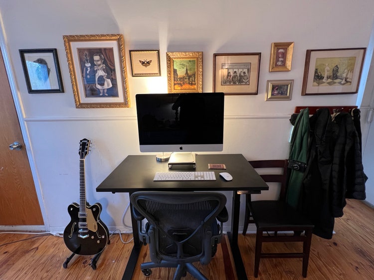 Workstation of Editor Kelly Kendrick