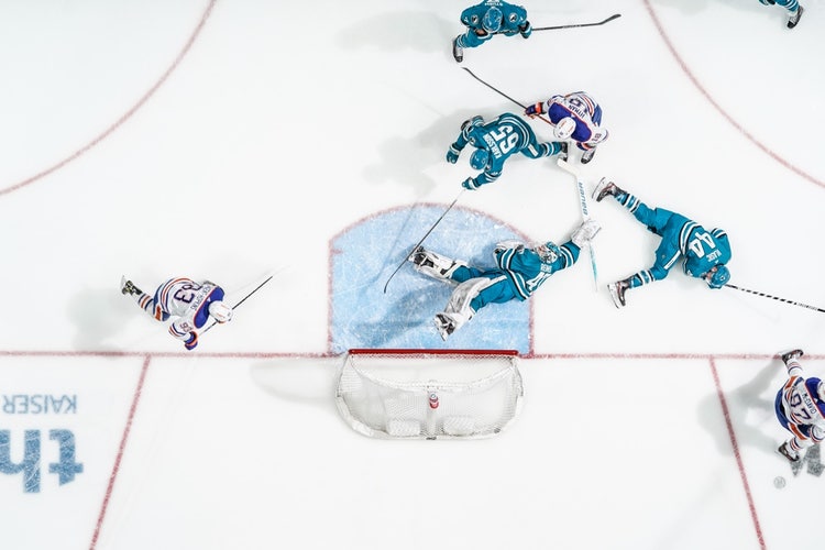 Amanda Cain and her diverse photography team behind the San Jose Sharks