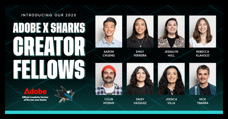 Adobe x San Jose Sharks 2023 Creator Fellows