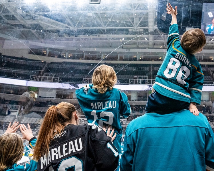 Amanda Cain and her diverse photography team behind the San Jose Sharks