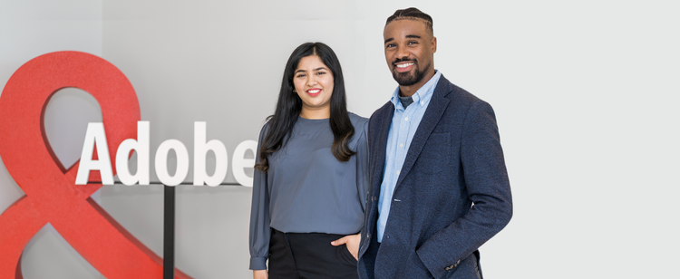 Banner highlighting Adobe Graduate Program members