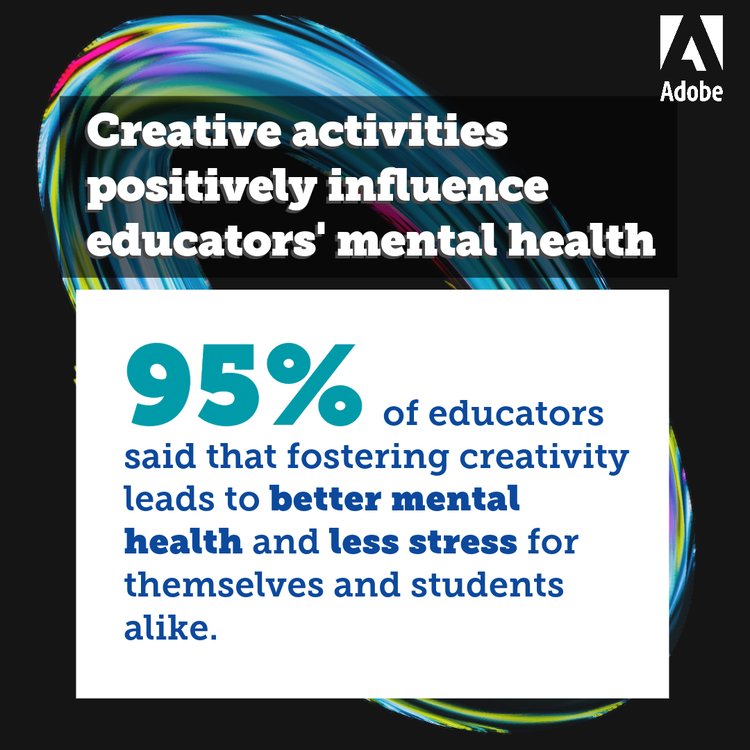 Creative activities positively influence educators mental health.