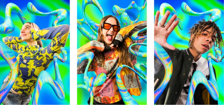 Artist Portraits for Splendour in the Grass, A collaboration with photographer Lady Drewniak. Adobe AI used to one-click remove each background.