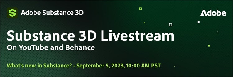 Substance 3D livestream.