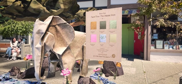 Origami created by creations by Award-winning Paper Tree store owner, Linda Mihara.