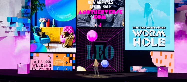 Stage at Adobe MAX.