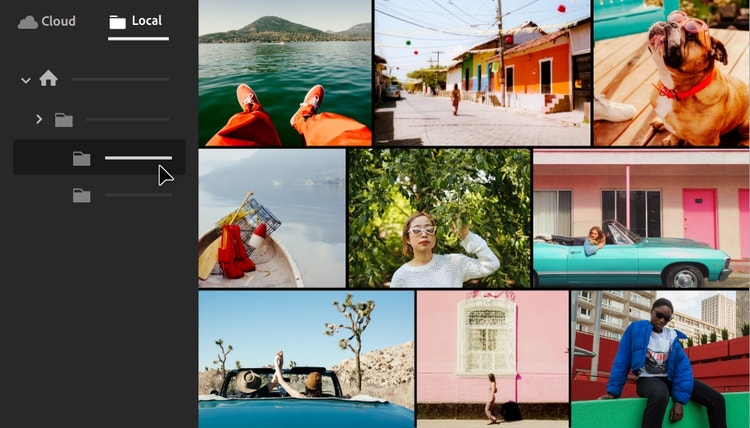 A collage of images edited using Lightroom.