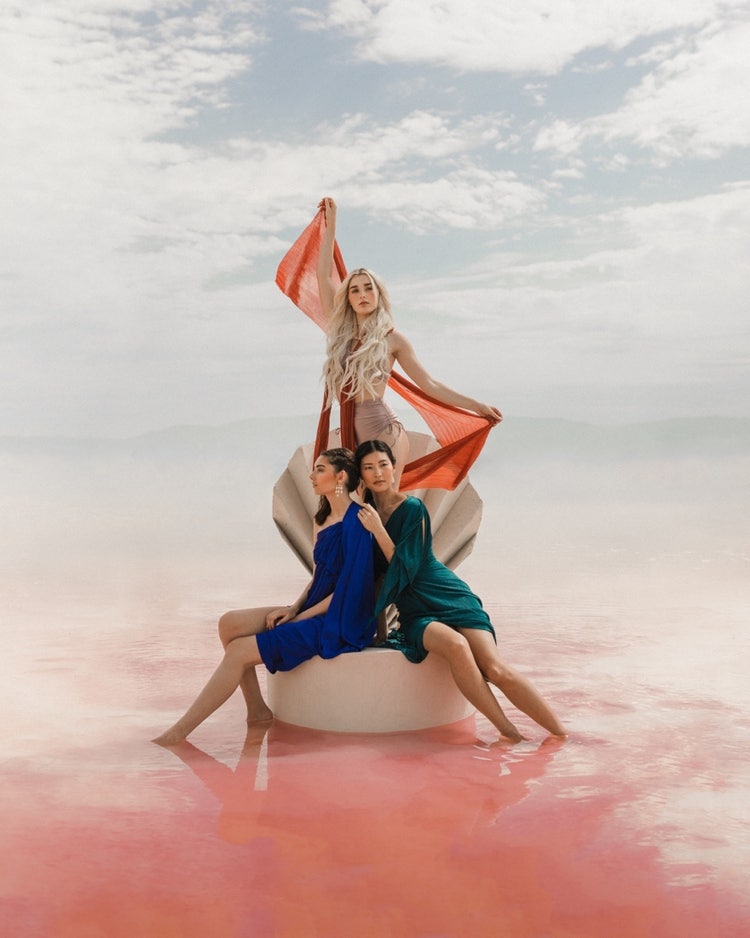 Photograph of 3 women by Marina Williams