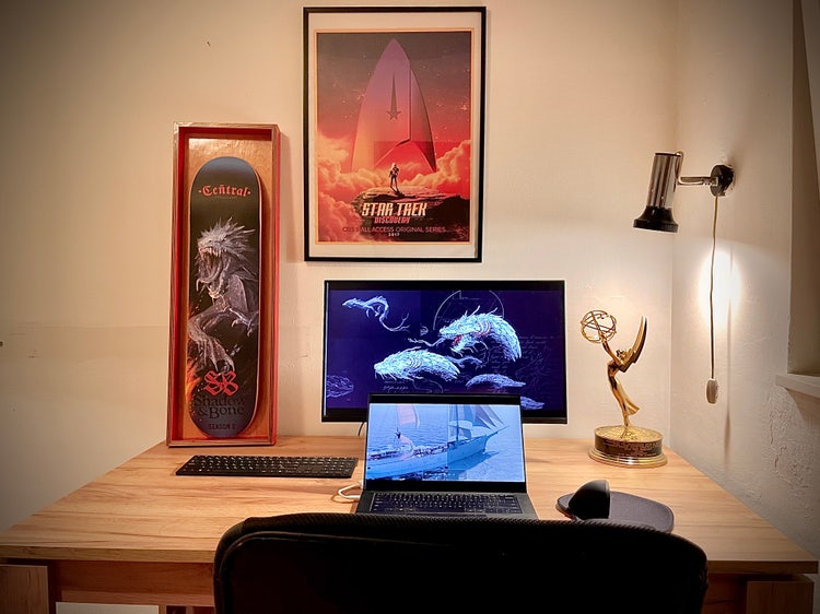 Workspace of Ante Dekovic, “Shadow and Bone” VFX Supervisor.