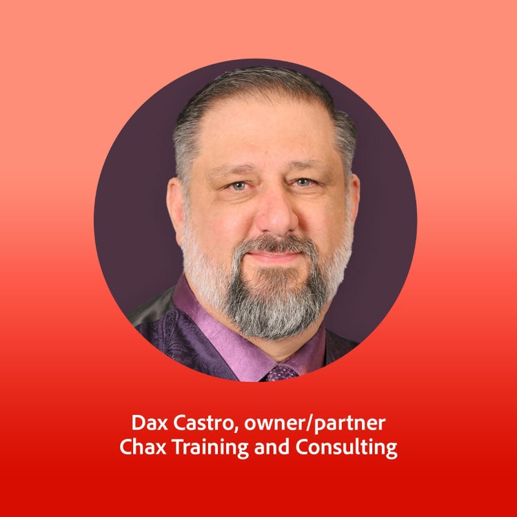 Photograph Dax Castro owner/partner Chax Training and Consulting.