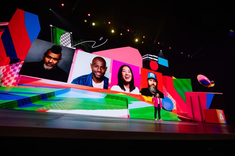 Image of Adobe MAX stage Inspiration Keynote