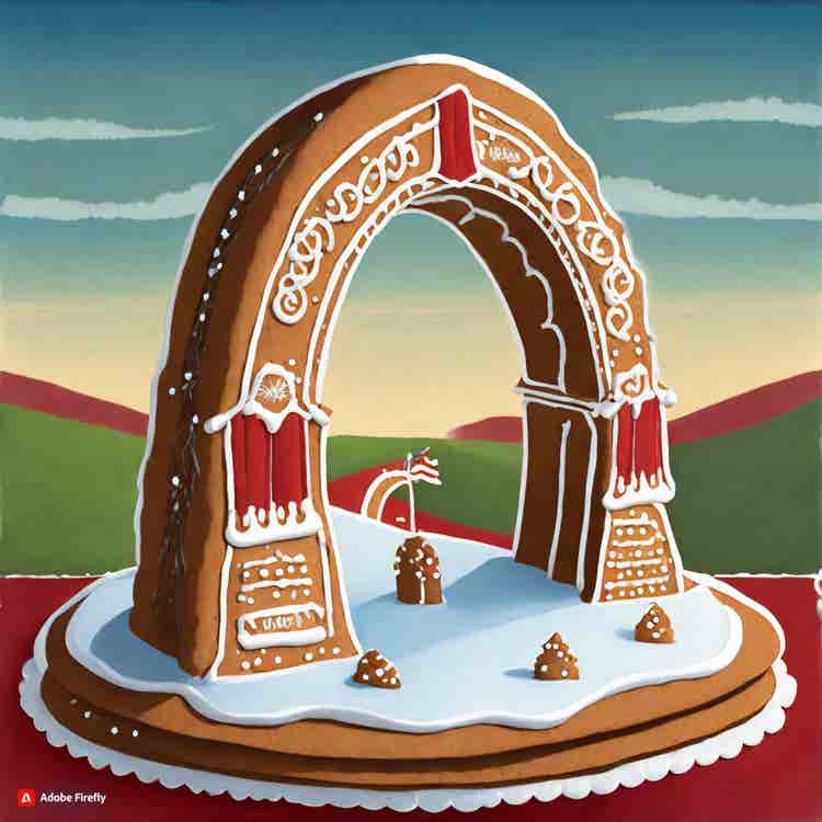 Gingerbread House: A gingerbread replica of the Gateway Arch.