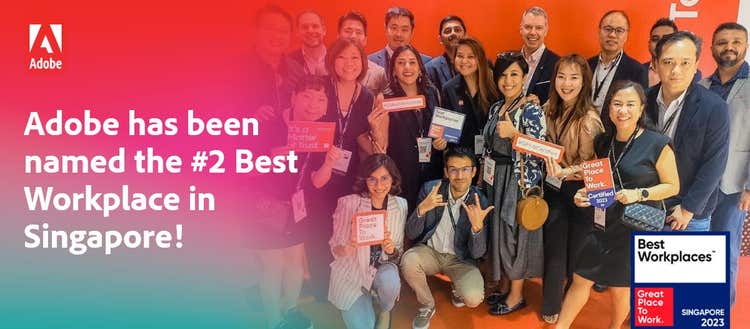 Image of Adobe Singapore employees