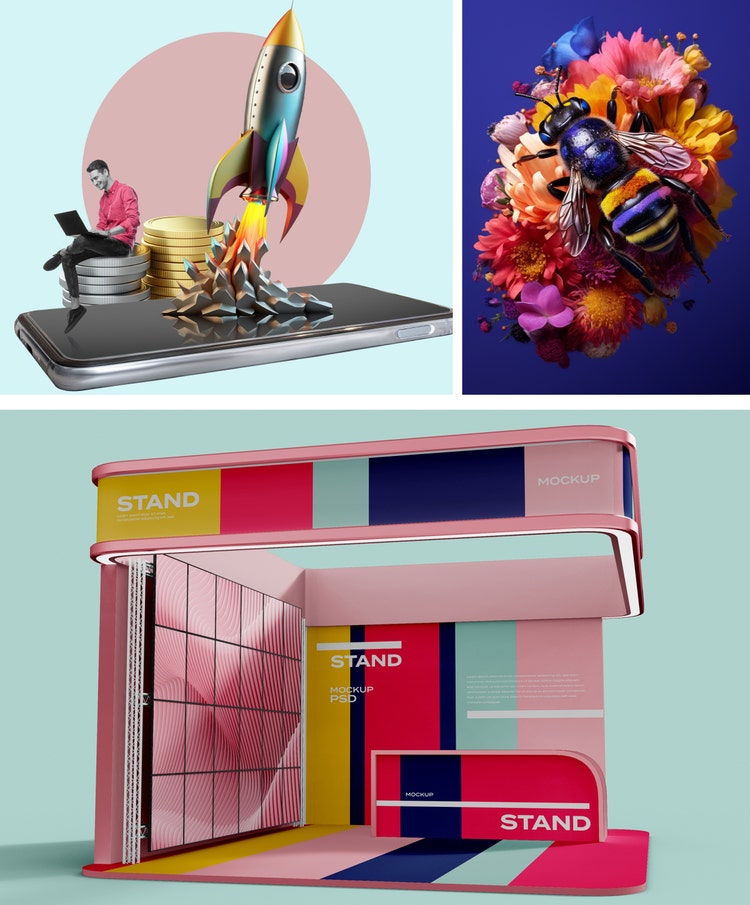 Collage of images from the Wonder and Joy trend.