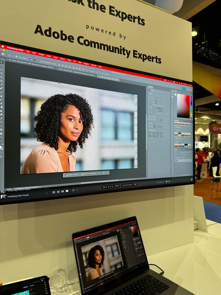 Image from the Adobe Booth at Adobe MAX.