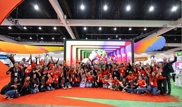 Image from the Adobe Booth at Adobe MAX.