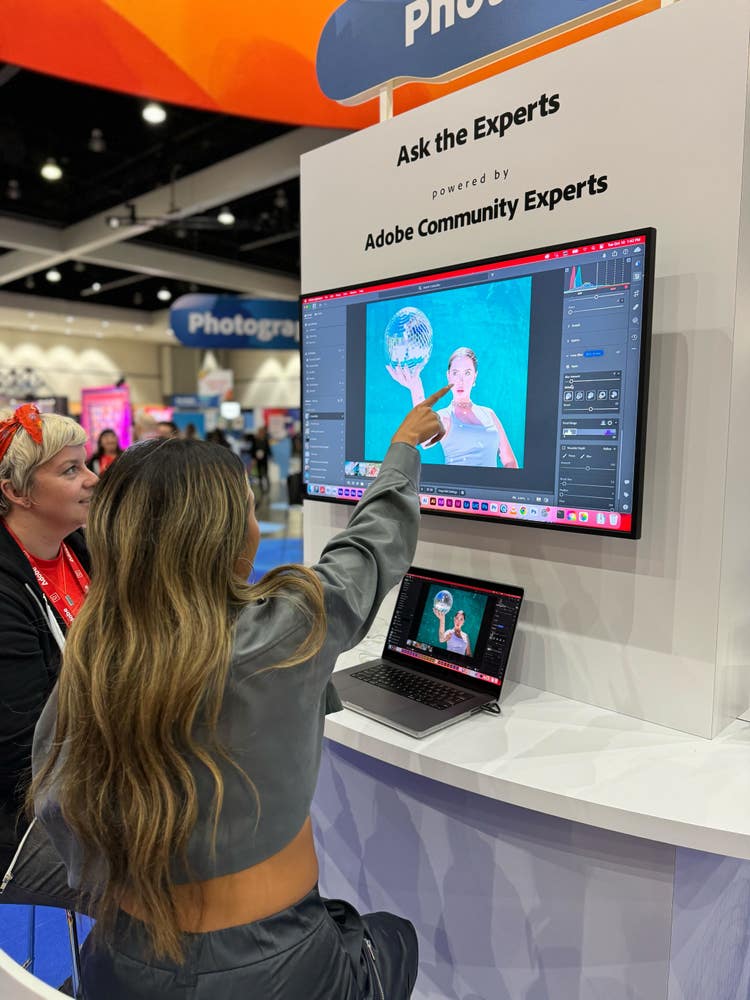 Image from the Adobe Booth at Adobe MAX.