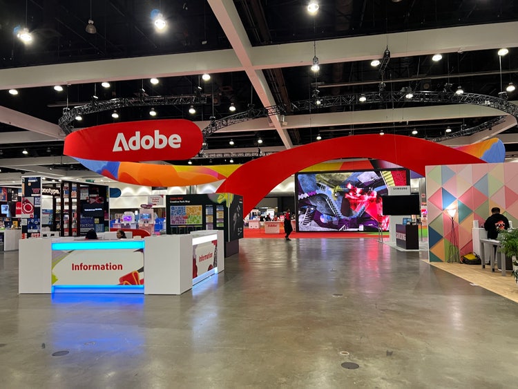 Image from the Adobe Booth at Adobe MAX.