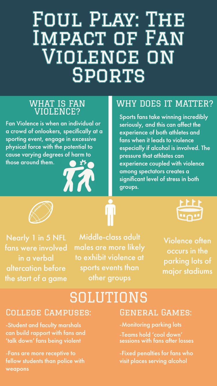 Foul Play: The impact of fan violence on sports graphic.