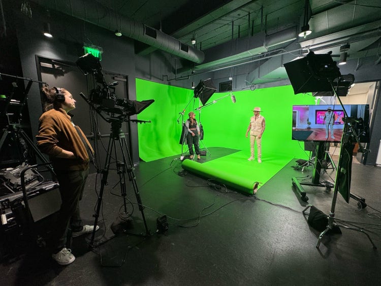 Image of a man on a green screen, Courtesy of NAACP.