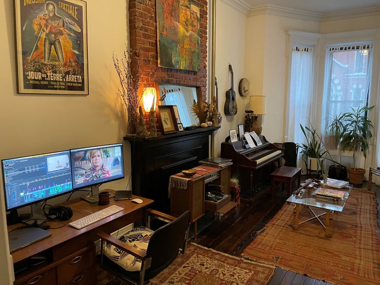 Image of the workspace of Editor Conor McBride.