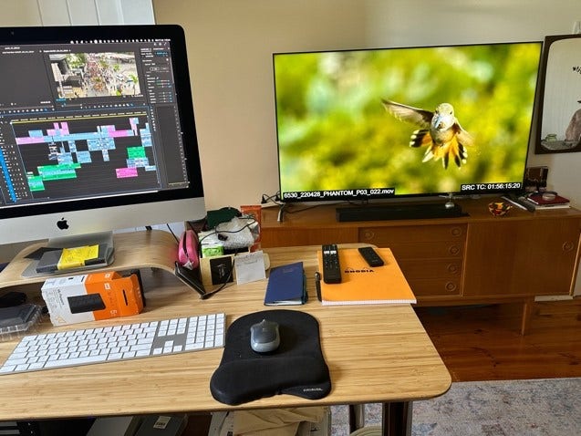 Workspace of Tania M Nehme, “Every Little Thing” editor.