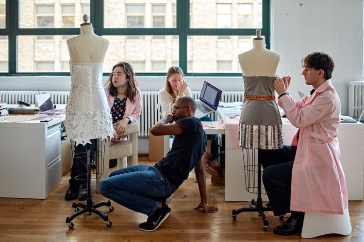 Adobe Researcher TJ Rhodes in Christian Cowan's NYC studio