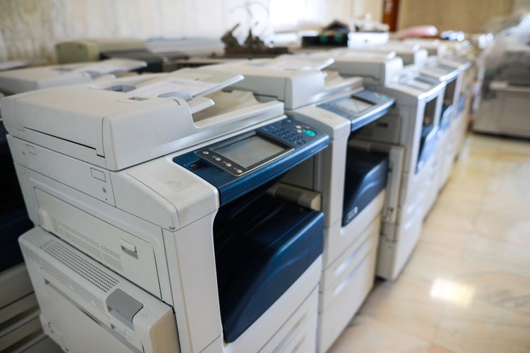 Image of a printers.