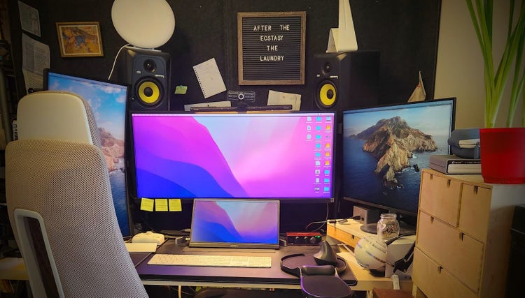 Still image of the workspace of Editor Pranay Nichani from the fim "To Kill a TIger".