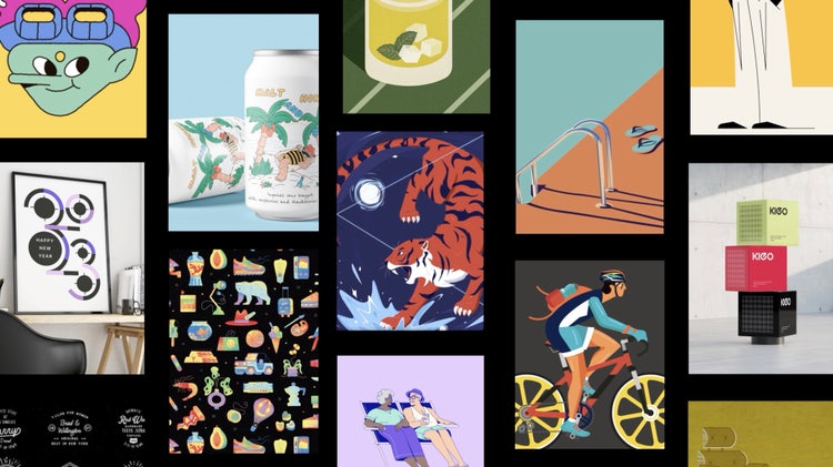 Collage of images created using Adobe Illustrator.